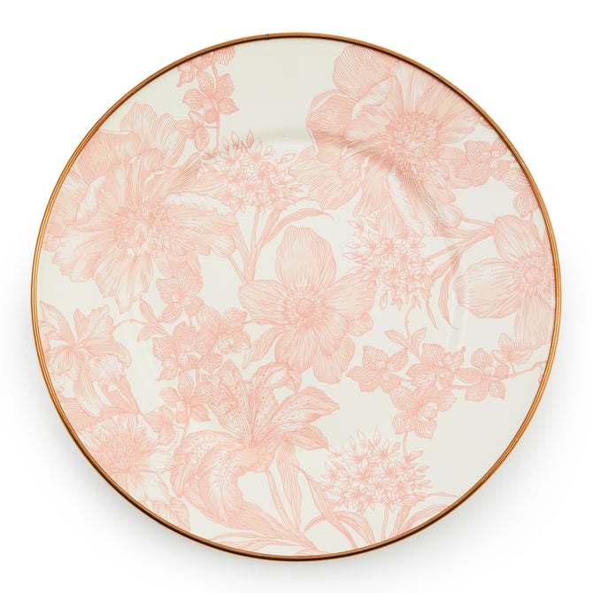 Rosy English Garden Enamel Salad/Dessert Plate image number 0