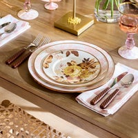 Wild Rose White Salad Plate