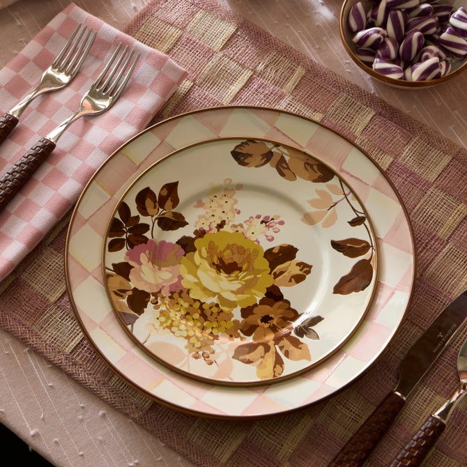 Wild Rose White Salad Plate image number 8