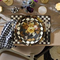 Wild Rose Brown Salad Plate