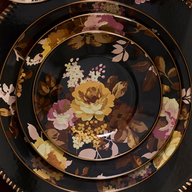 Wild Rose Brown Salad Plate image number 5