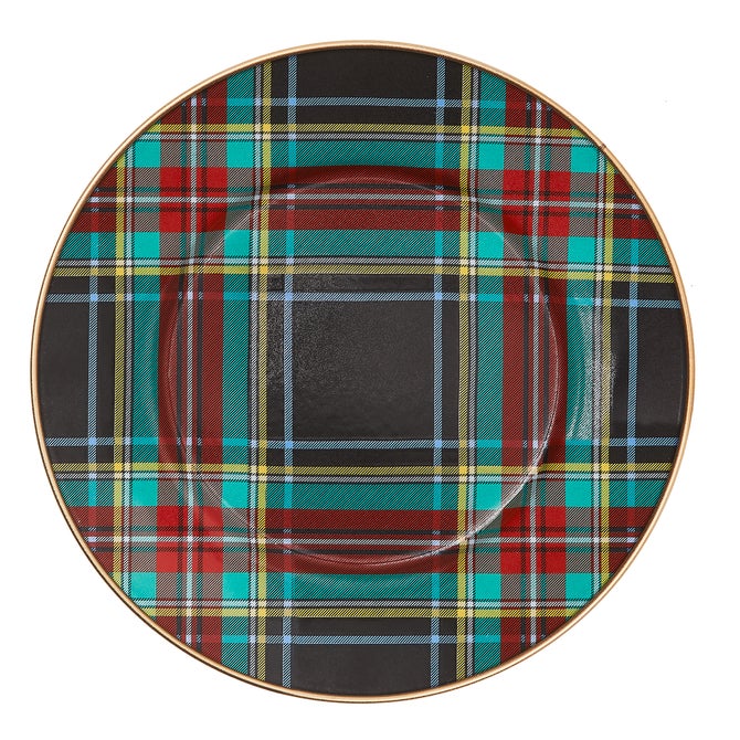 Tartan Black Salad/Dessert Plate image number 0