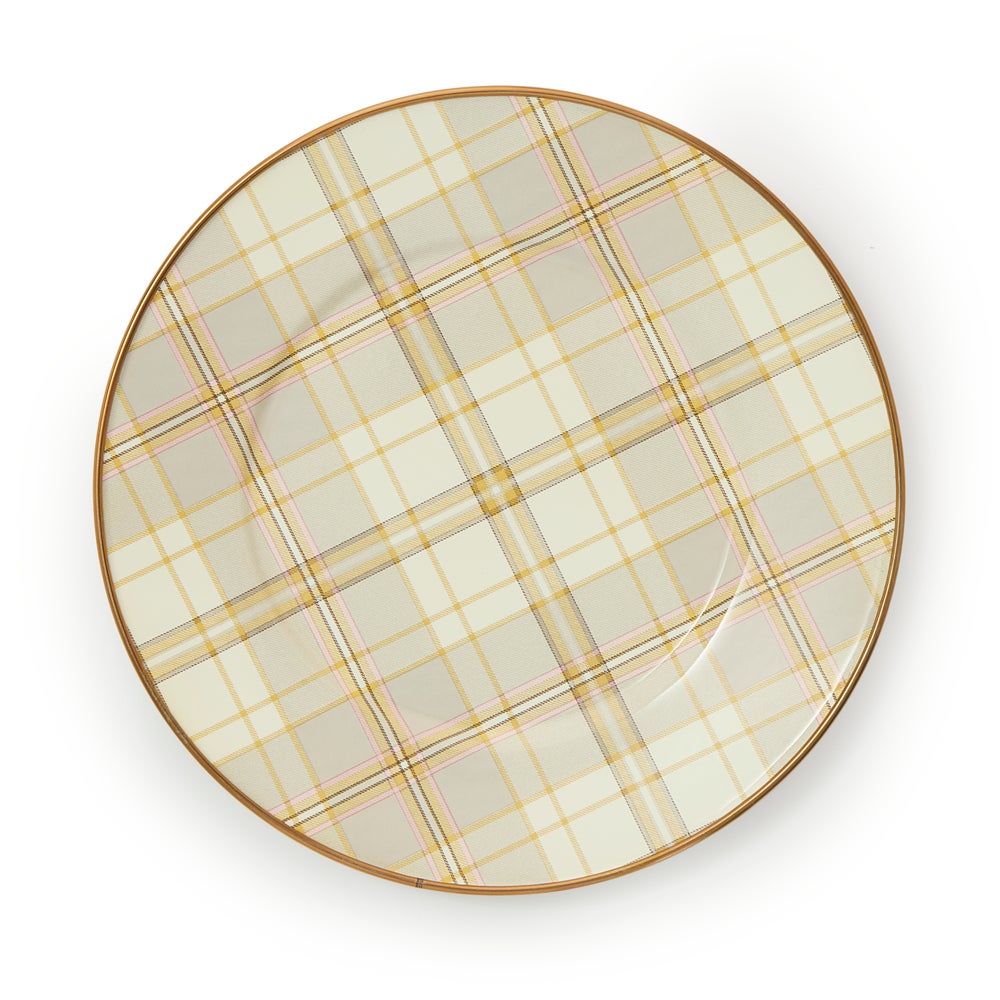 Latte Tartan Dinnerware - Latte Tartan, Salad Plate mackenzie-childs Panama imagen 1