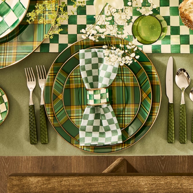 Tartan Green Salad Plate image number 2