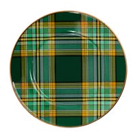 Tartan Green Salad Plate