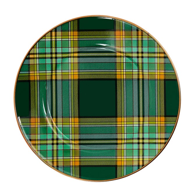 Tartan Green Salad Plate image number 0