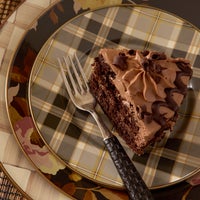 Tartan Mocha Salad Plate