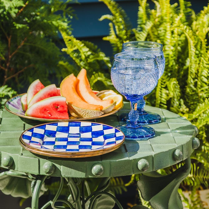 Royal Check Salad/Dessert Plate image number 9