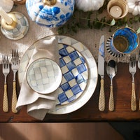 Royal Check Salad/Dessert Plate