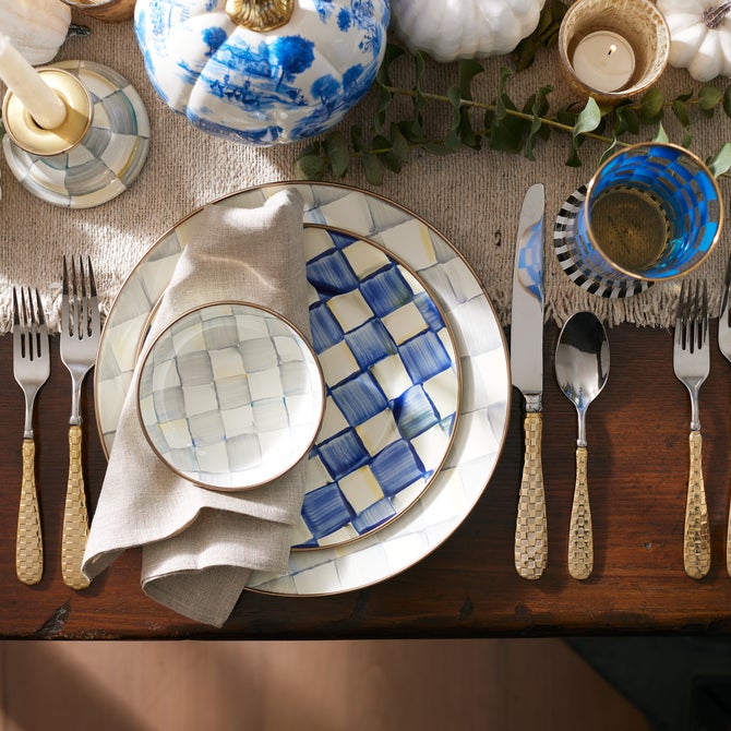 Royal Check Salad/Dessert Plate image number 2
