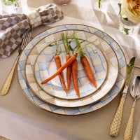 Sky Check Salad/Dessert Plate