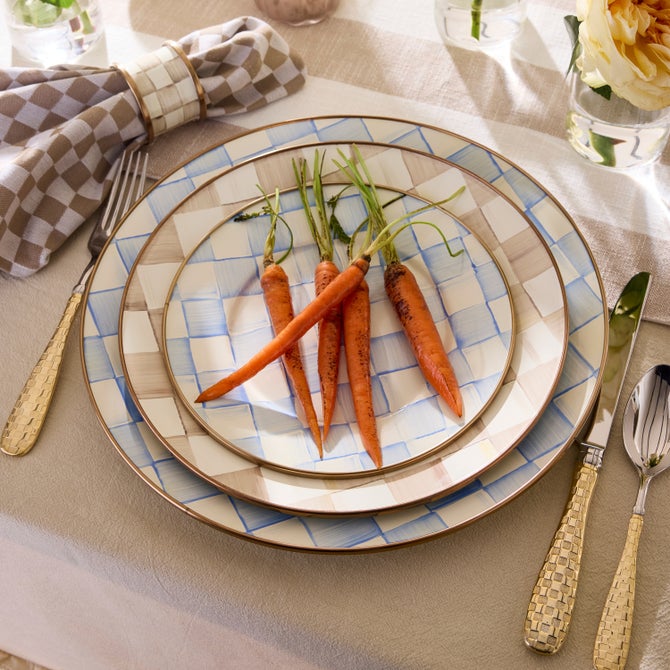 Sky Check Salad/Dessert Plate image number 4