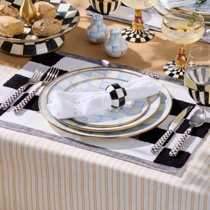 Sky Check Salad/Dessert Plate image number 5