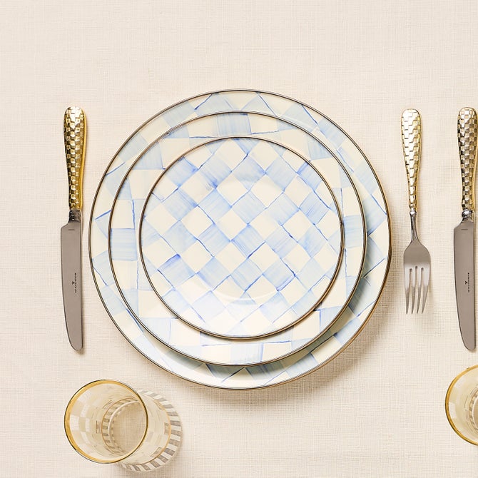 Sky Check Salad/Dessert Plate image number 9