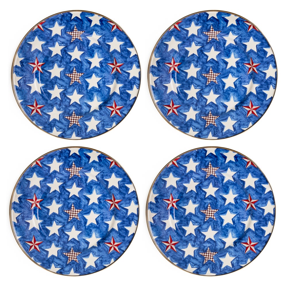 Royal Star Salad/Dessert Plates, Set of 4 mackenzie-childs Panama imagen 1