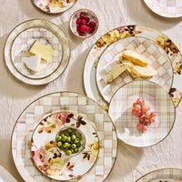 Mocha Check Enamel Dinnerware