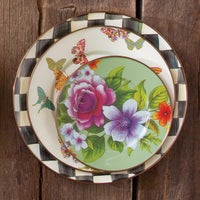 Green Flower Market Salad/Dessert Plate