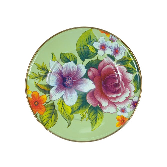 Green Flower Market Salad/Dessert Plate image number 0