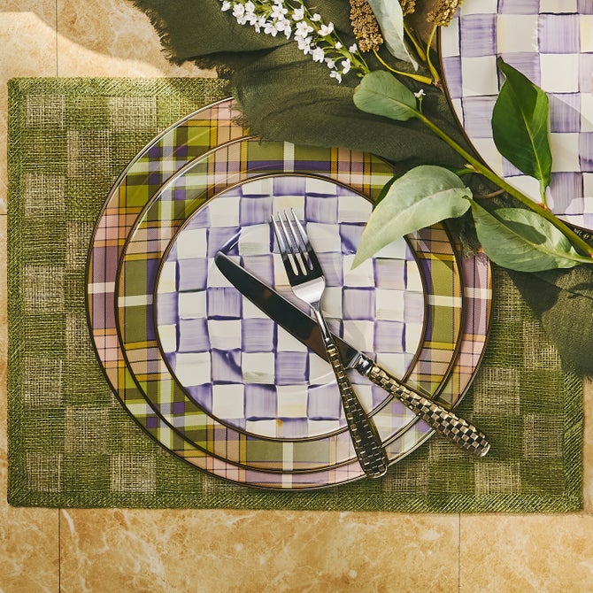 Violet Check Dinnerware image number 13