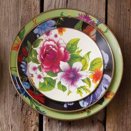 White Flower Market Salad/Dessert Plate