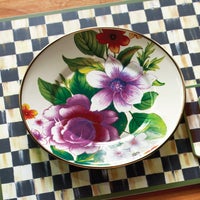 White Flower Market Enamel Dinnerware