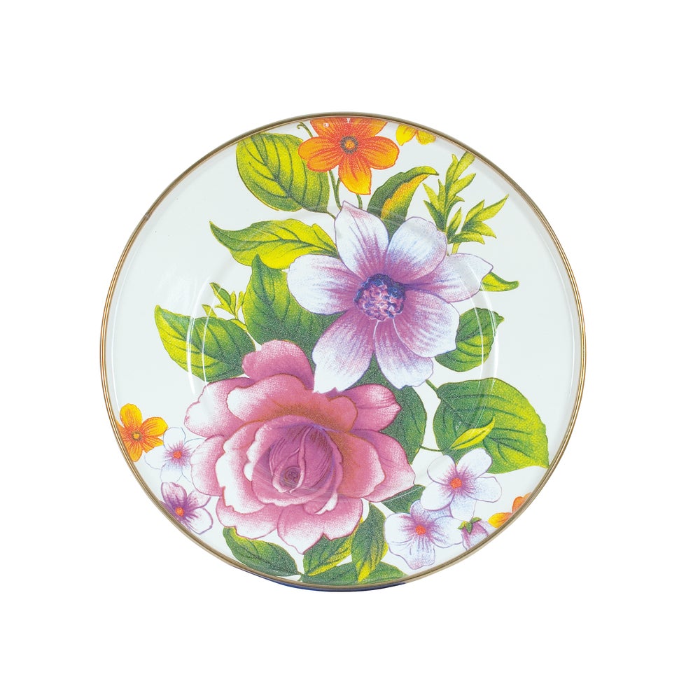 White Flower Market Salad/Dessert Plate mackenzie-childs Panama imagen 1