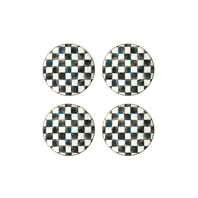 Courtly Check Salad Plates, Set of 4 image number 0