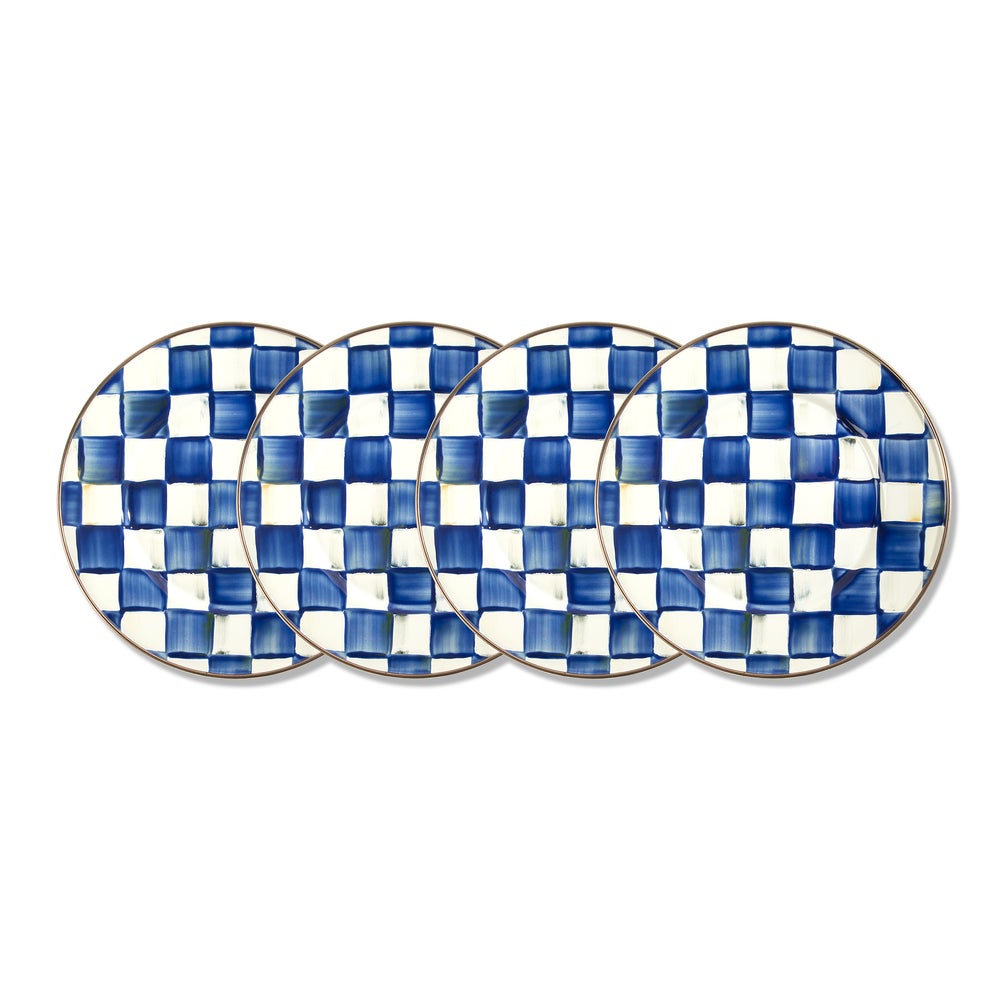 Check Dinnerware, Set of 4 - Royal Check, Salad Plates, Set of 4 mackenzie-childs Panama imagen 1