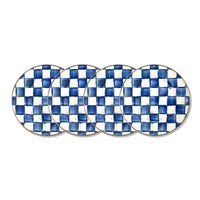 Royal Check Salad Plates, Set of 4