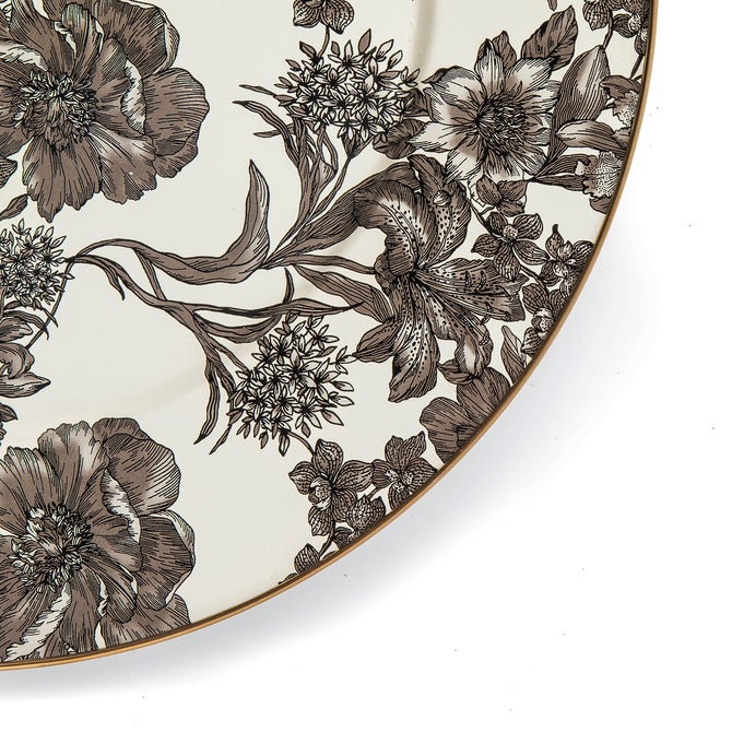 Sterling English Garden Enamel Serving Platter image number 2