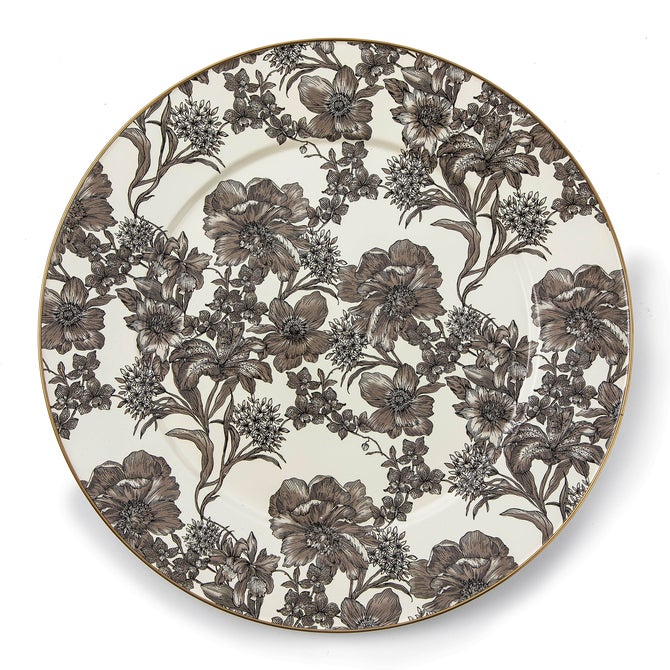 Sterling English Garden Enamel Serving Platter image number 0