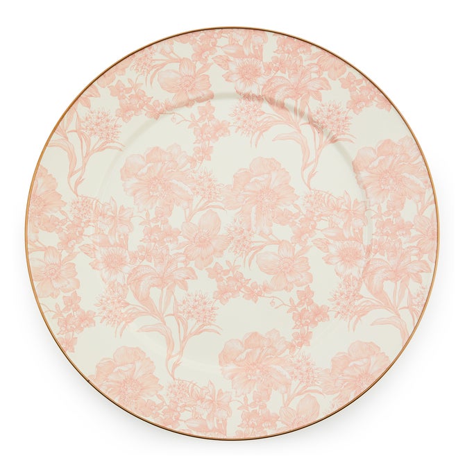 Rosy English Garden Enamel Serving Platter image number 0
