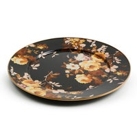 Wild Rose Brown Serving Platter