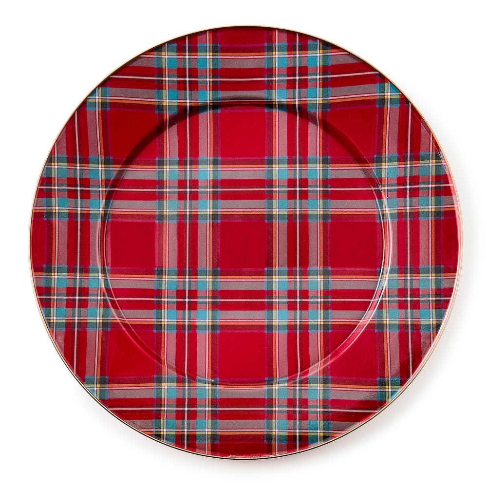Tartan Serving Platter - Red Tartan mackenzie-childs Panama imagen 1