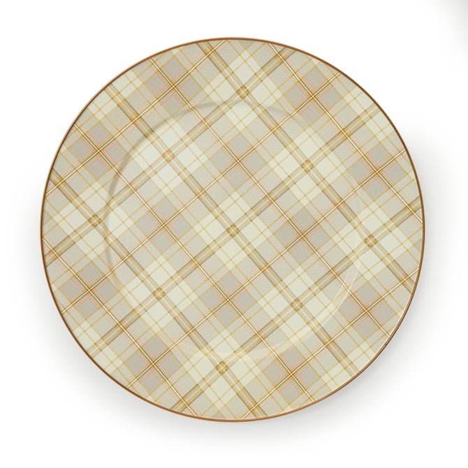 Tartan Latte Serving Platter image number 0