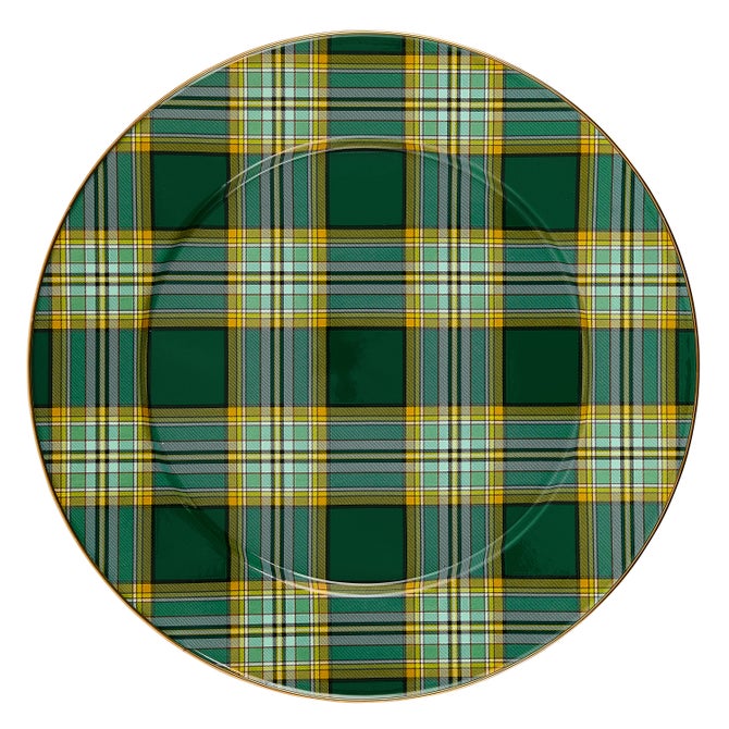 Tartan Green Serving Platter image number 0