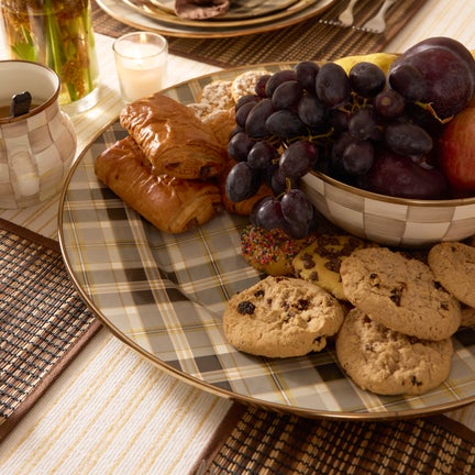 Tartan Mocha Serving Platter