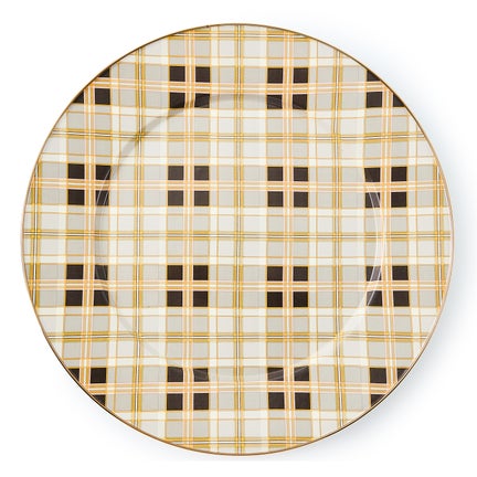 Tartan Mocha Serving Platter
