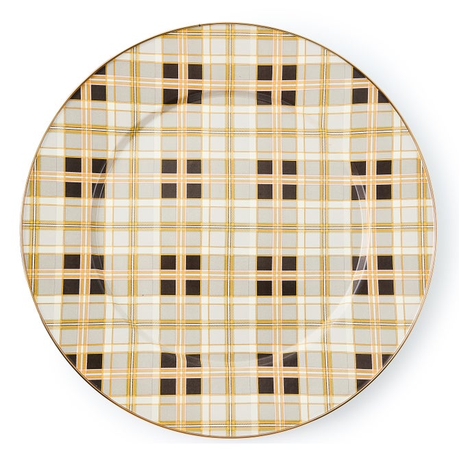 Tartan Mocha Serving Platter image number 0