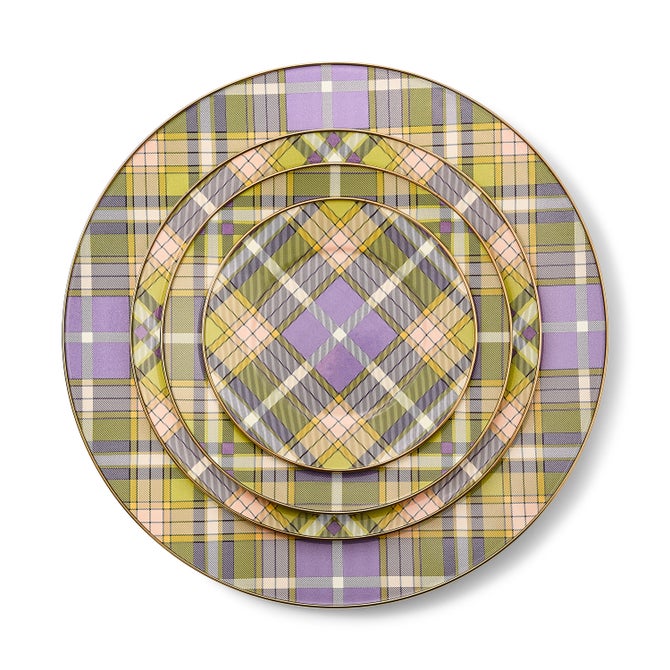 Tartan Violet Serving Platter image number 1