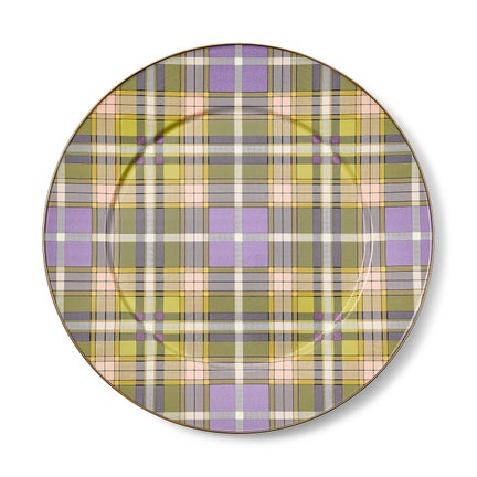 Tartan Violet Serving Platter