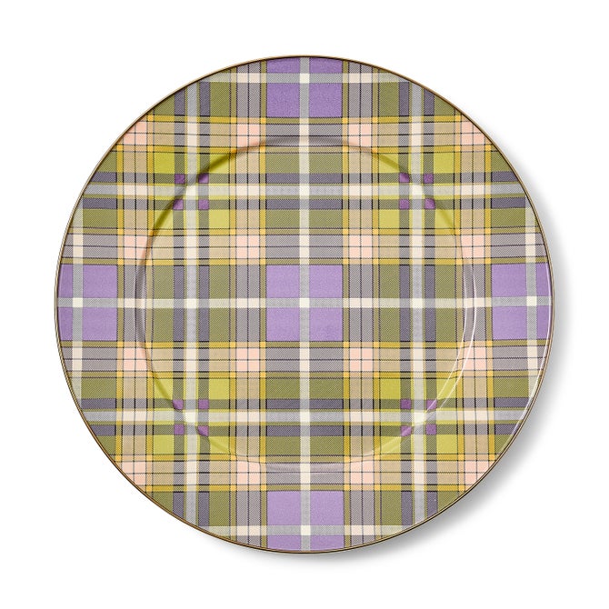 Tartan Violet Serving Platter image number 0