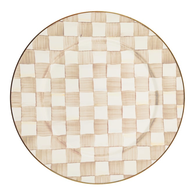 Mocha Check Serving Platter image number 0