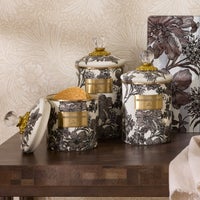 Sterling English Garden Canisters, Set of 3