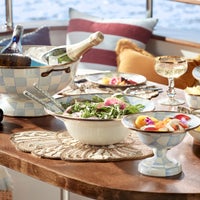 Sky Check Serving Bowl
