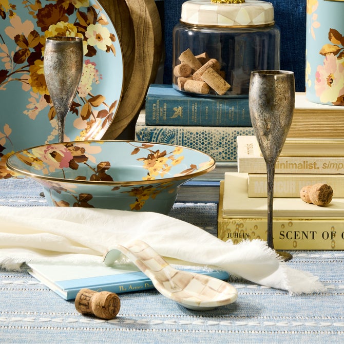 Wild Rose Slate Serving Bowl image number 1