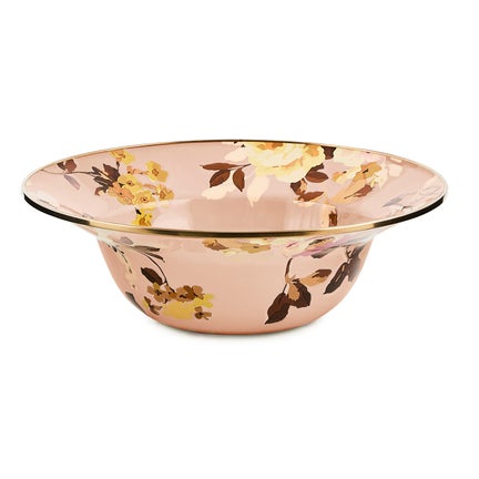Wild Rose Mauve Serving Bowl
