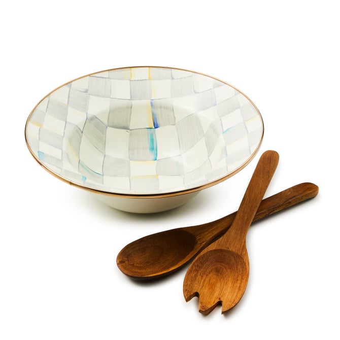 Sterling Check Salad Serving Set image number 0