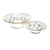 Sterling Check Serving Bowl