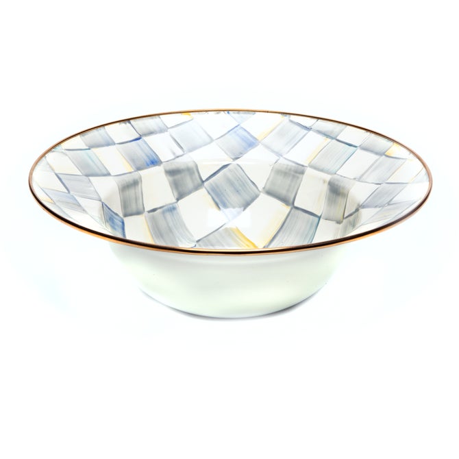 Sterling Check Serving Bowl image number 0